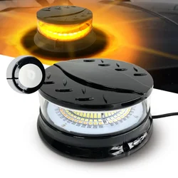 Segurança piscando Beacon Light, Strobe de advertência, luz magnética, âmbar, branco, 96LED, empilhadeira, caminhão, trator, carrinhos de golfe, UTV, carro, ônibus, 12V-24V