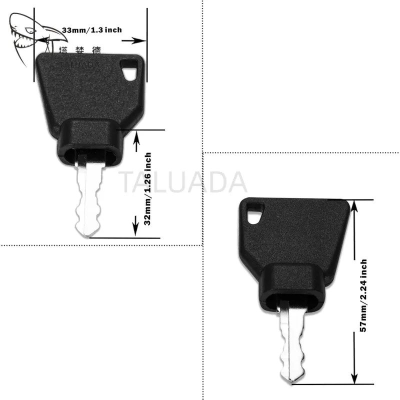 10PCS 70145501 Ignition Keys For JCB 3CX 4CX Backhoe Loaders Excavator Star Key 701/45501 Plastic Allloy Type Key HOTSALE