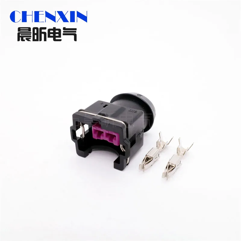 

2 Pin female Auto waterproof connector EV1 Auto Fuel Injector Plug For Bora Jetta Passat 443 906 232 443906232 1284485110