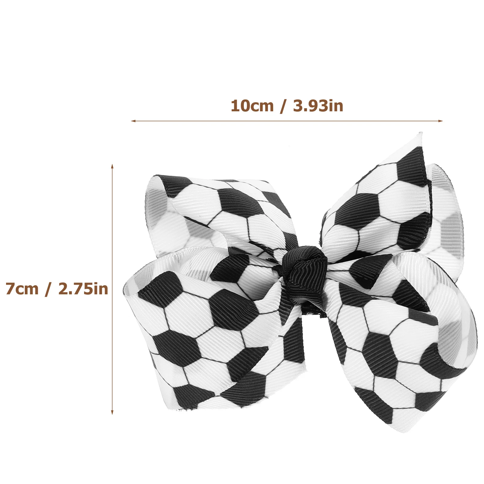 2 Pcs Children's Headwear Football Bubble Bow Hairpins Fans Decoration Cheerleading 2pcs Clips for Girl Sports Little Metal