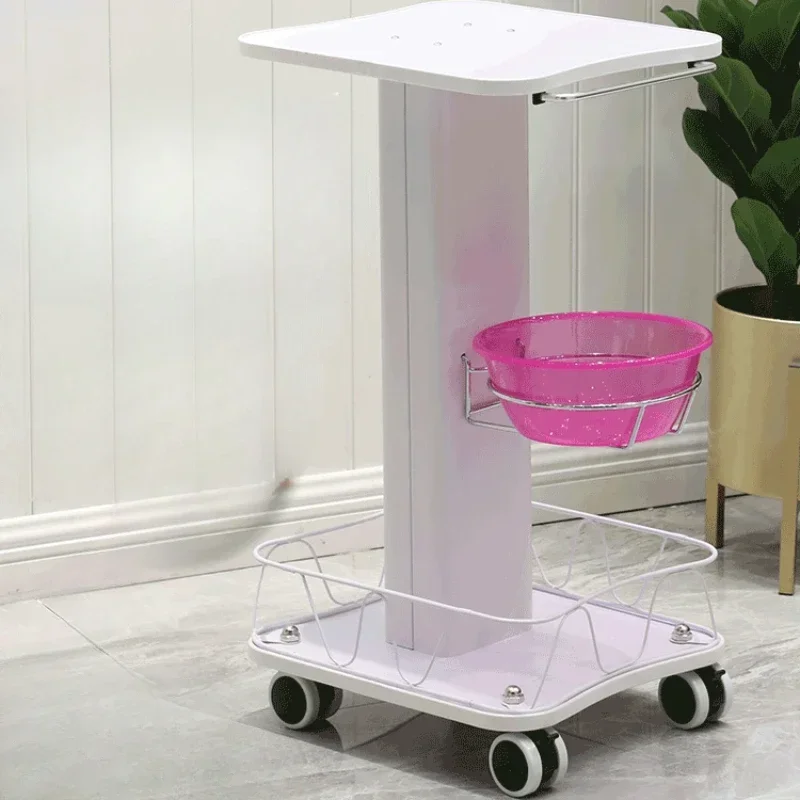 High-End Mobile Shelf Discount Base, Hair Salon Furniture with Beauty Salon, Trolley Instruments for Medical Beauty Salons