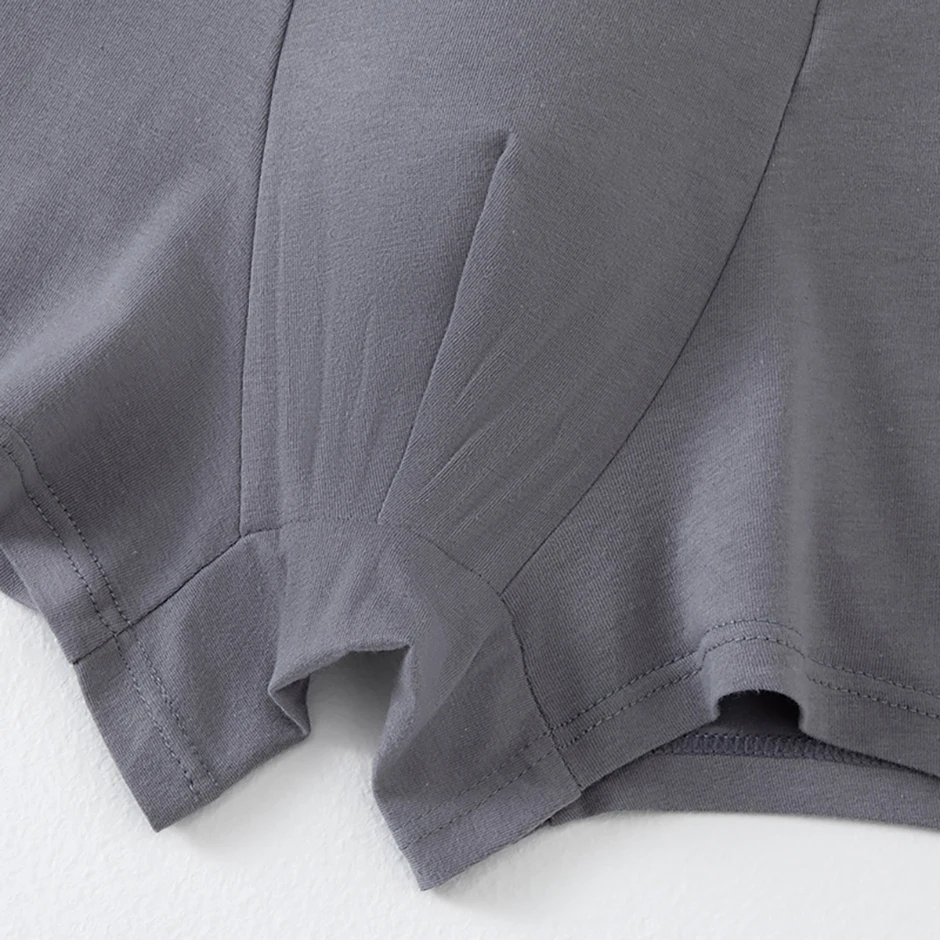 4-teiliges Set Herren-Unterwäsche aus Baumwolle in Uni-Farben, lässig und vielseitig, elastischer Bund, bequeme Boxershorts in Übergröße – Detail 10