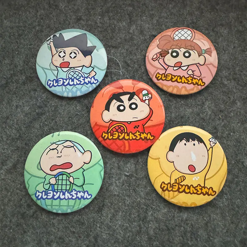 

Kawaii Crayon Shin-chan Badge Anime Cartoon Cute Beauty Student Bag Accessories Clothing Decoration Badge Couple Birthday Gifts