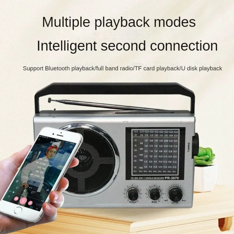 

Мини-портативный многодиапазонный FM/AM/SW радио BT-динамик с USB-накопителем, TF-карта, высокочувствительное специальное радио для пожилых людей