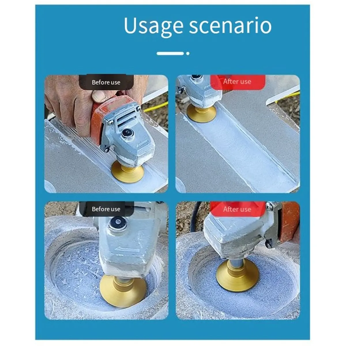 

Алмазный шлифовальный круг M14 2 дюйма для полировки и шлифовки мрамора, кварца, булыжника, абразивный, 60 грит, 1 шт.