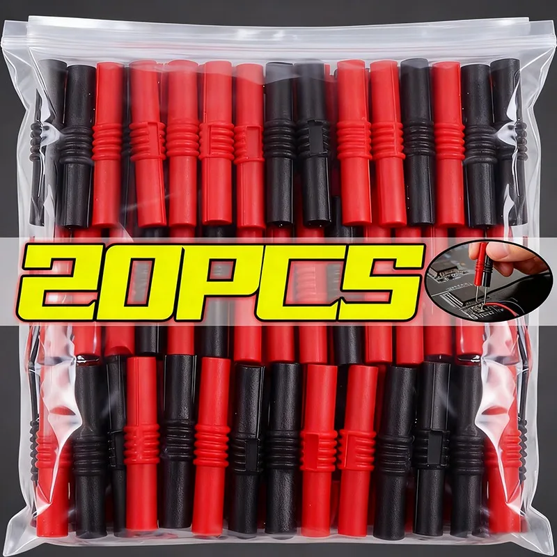 

4mm Banana Plug Female to Female Insulated Laboratory Power Connector Accurate Test Lead Extension Adapter Electrical Contacts