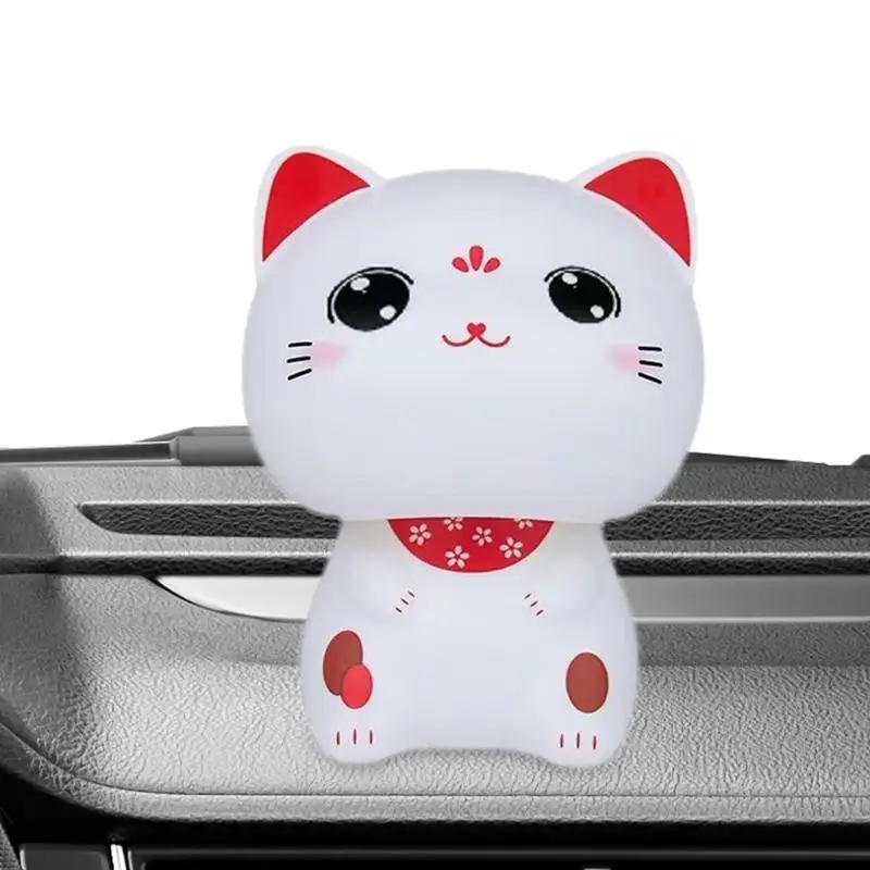 

Solar Dancing Cat Cute Swinging Solar Powered Car Toy Unique Adorable Creative Swing Animal Figurines For Car Decoration Bedroom