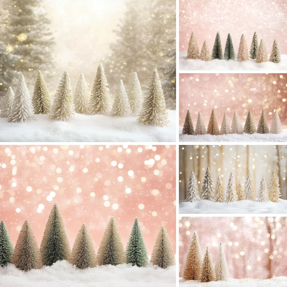 

Christmas Pine Forest Backgrounds for Photography Dreamy Snow Light Backdrop Baby Shower Photozone Photo Studio Poster Children