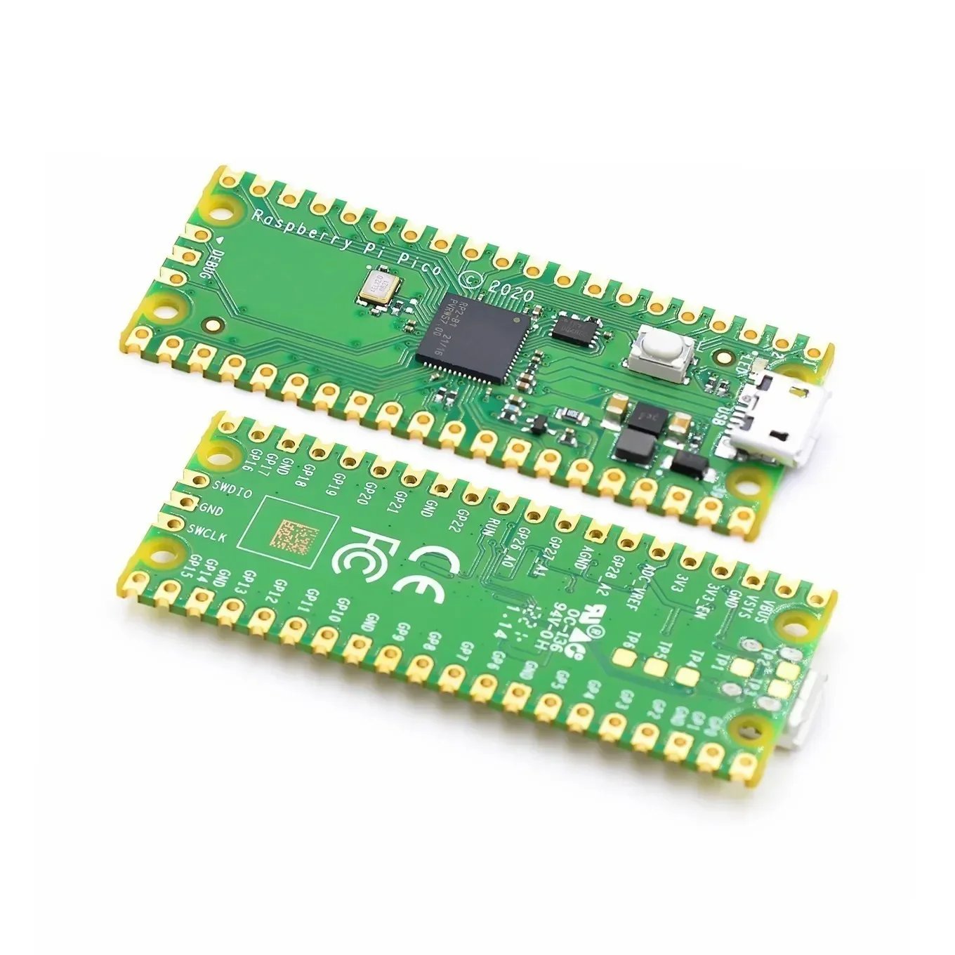 Para Raspberry Pi Pico RP2040 microcontrolador Chip Dual-Core Arm Cortex M0 + procesador microordenadores de baja potencia
