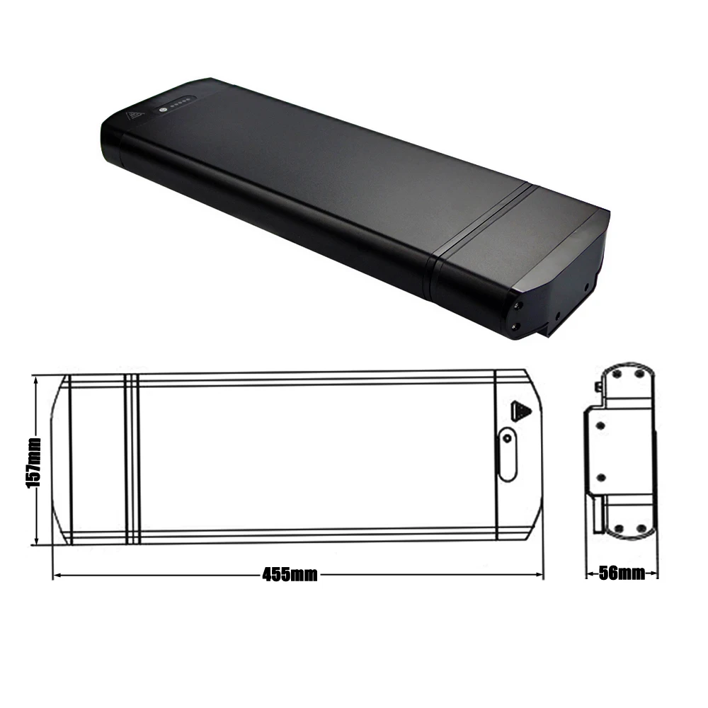 Engwe Engine Pro الرف الخلفي بطارية ليثيوم أيون حزمة 48 فولت 10.4Ah 13Ah 15Ah 17.5Ah ل 250 واط 500 واط 750 واط حامل الدراجة القابل للطي Akku #2