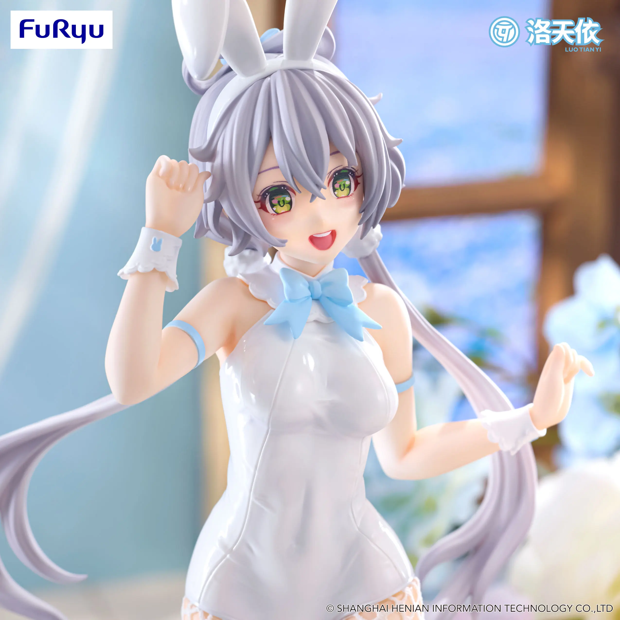 In Voorraad Originele FuRyu Bicute Konijntjes Luo Tianyi Hatsune Miku Witte Kousen Anime Figuur Collectible Model Desktop Ornament
