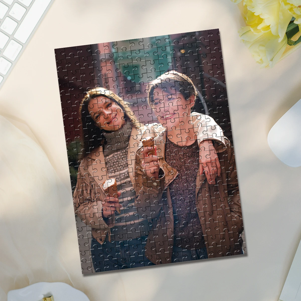 35/300/500/1000pcs Personalized Custom Photo Puzzle couple photos Father's Day Back To School Halloween Christmas New Year
