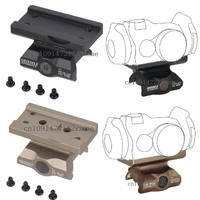 Tactical Metal GEISSELE Scope Riser Mount Airsoft T01 T02 Red Dot Sight Fast Bracket Optics Riflescope 20mm Rail Xxsae