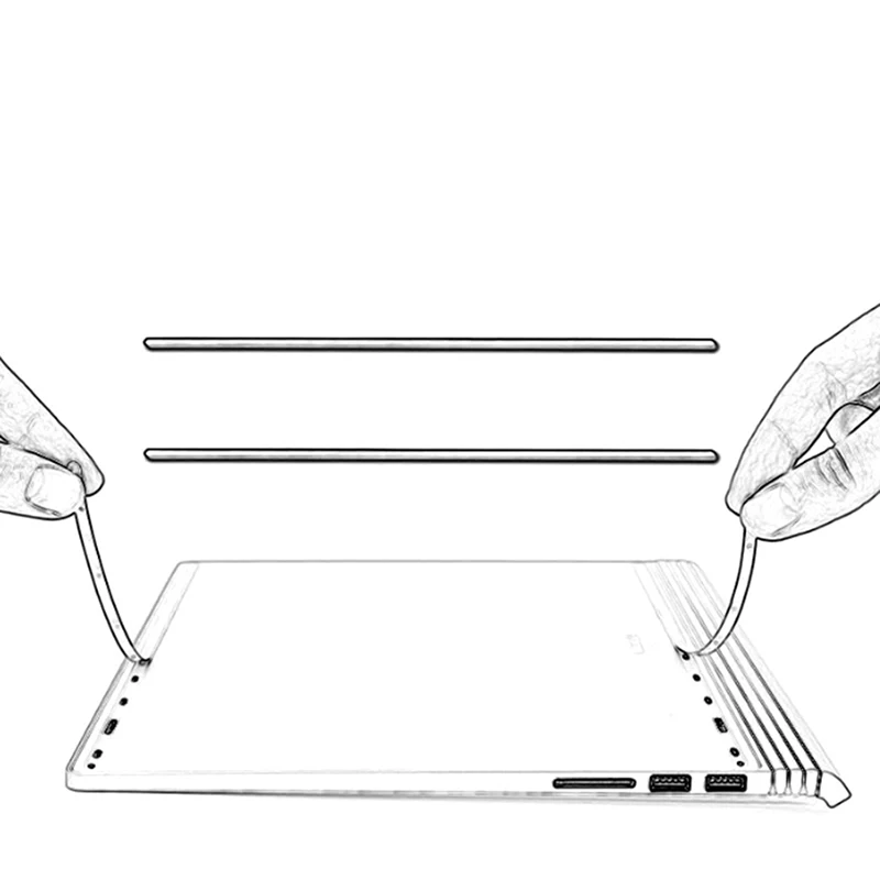 Pés de borracha para Surface Book, Pés com adesivo, Surface Book 1 e 2, 13,5 in e 15 in, 1PC, 1PC