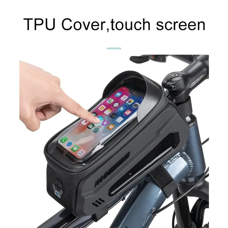 Bicycle Accessories Frame Front Top Tube Bag Waterproof Phone Case Touchscreen Pack