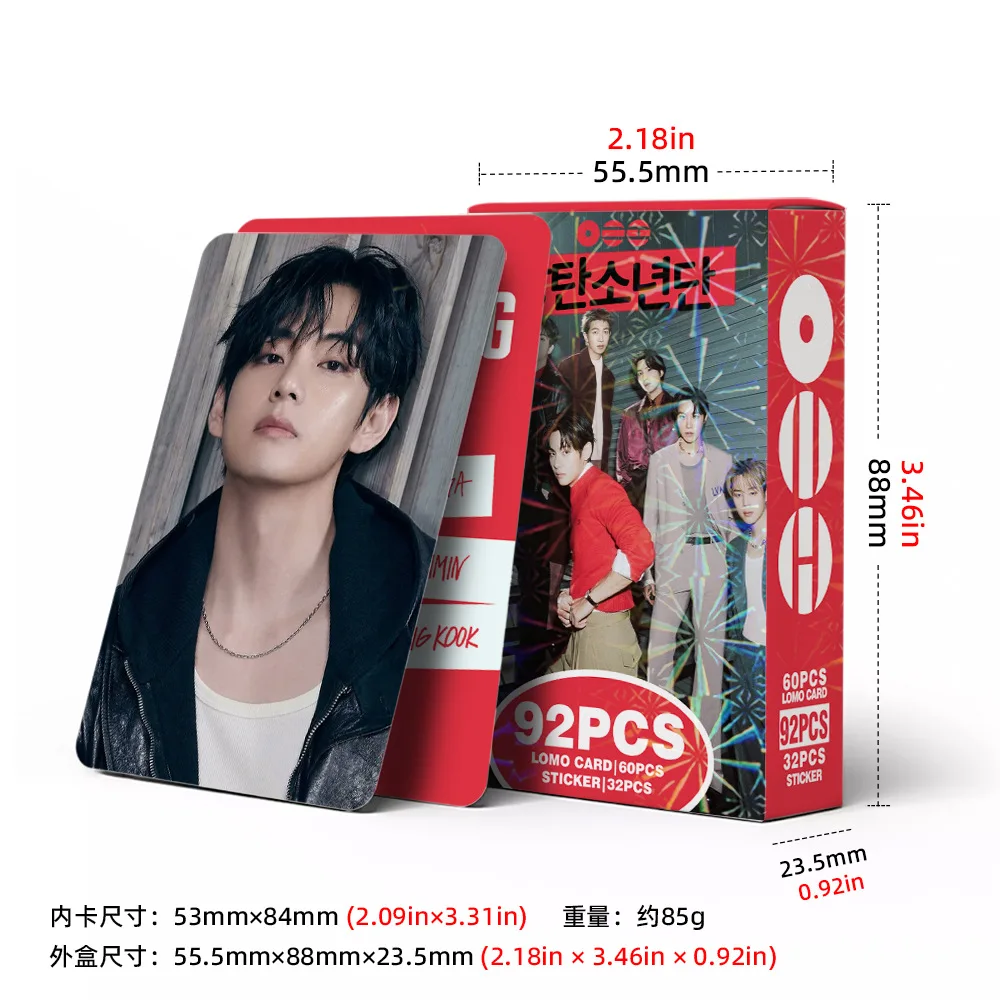 92Pcs Lomo Cards Photocards Stickers HD Fans Collection Cards Decorative Stickers Present Gifts image 5