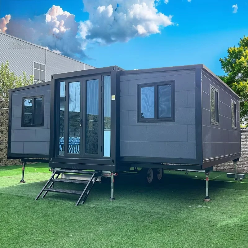 Prefab Expandable House 20ft Folding Container Home Portable Modern Breathable Insulated Steel for Office Gym Hotel Customized