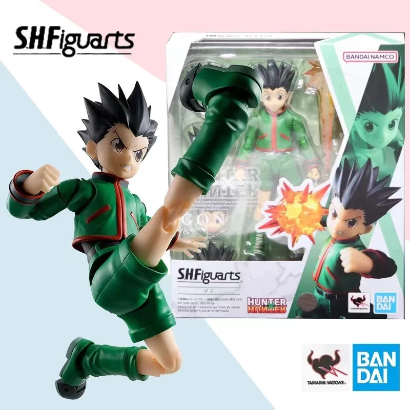 

In Stock 100%Original BANDAI Hunter X Hunter S.H.Figuarts SHF Killua Zaoldyeck SHF GON FREECSS Anime Action Figure Model Toys
