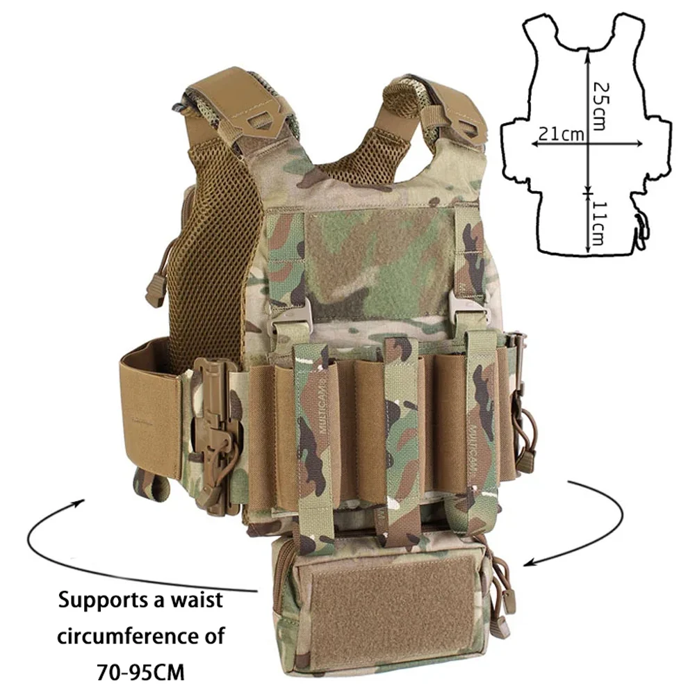 FCSK Children's Tactical Vest, Suitable for Children aged 6-14, Height below 160, made of high-quality Domestic Materials