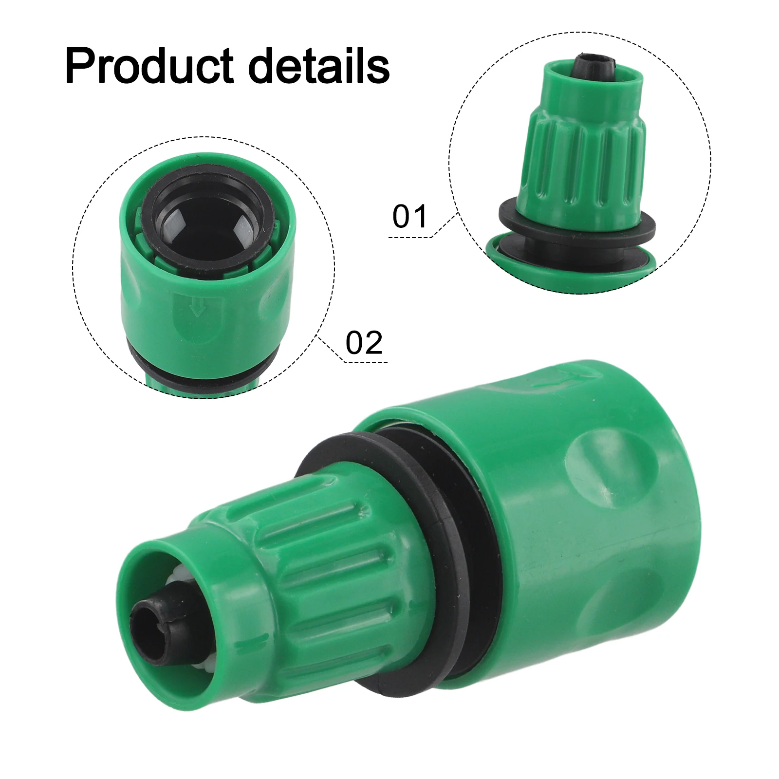 Expansion Pipe Connector Quick Connector Plastic Accessories Expansion Pipe Regular Use Gardening Installation