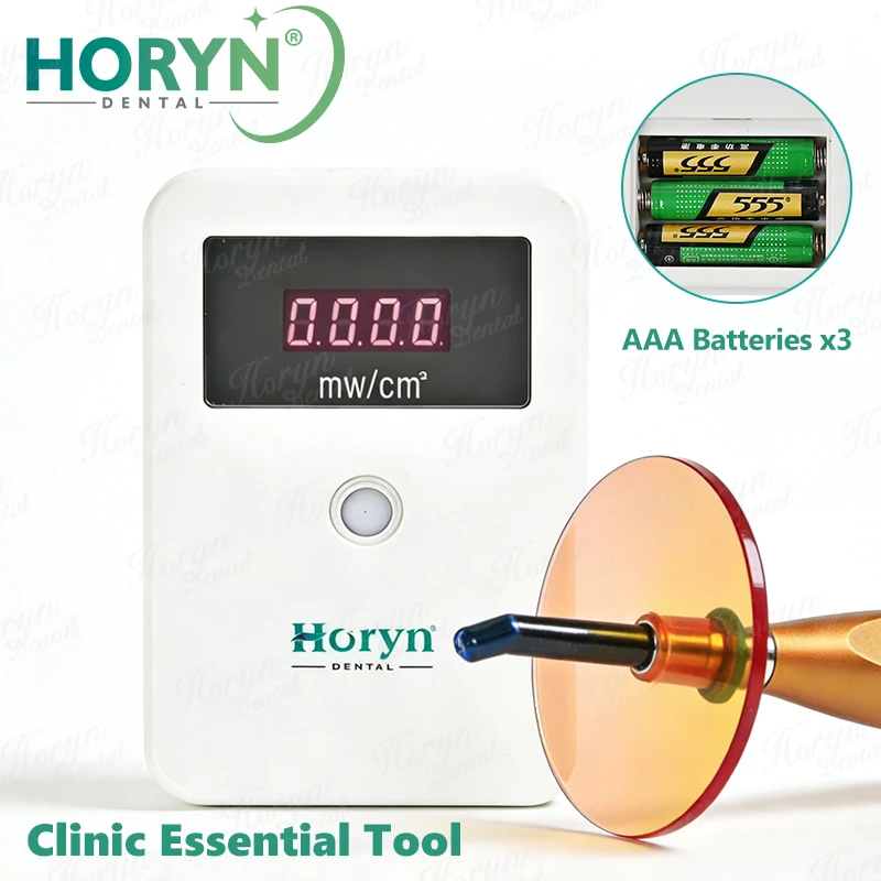 Horyn Dental Curing Wireless LED Light Meter Instant Precise Curing Light Power Tester Unit Digital Display Light Intensity Mete