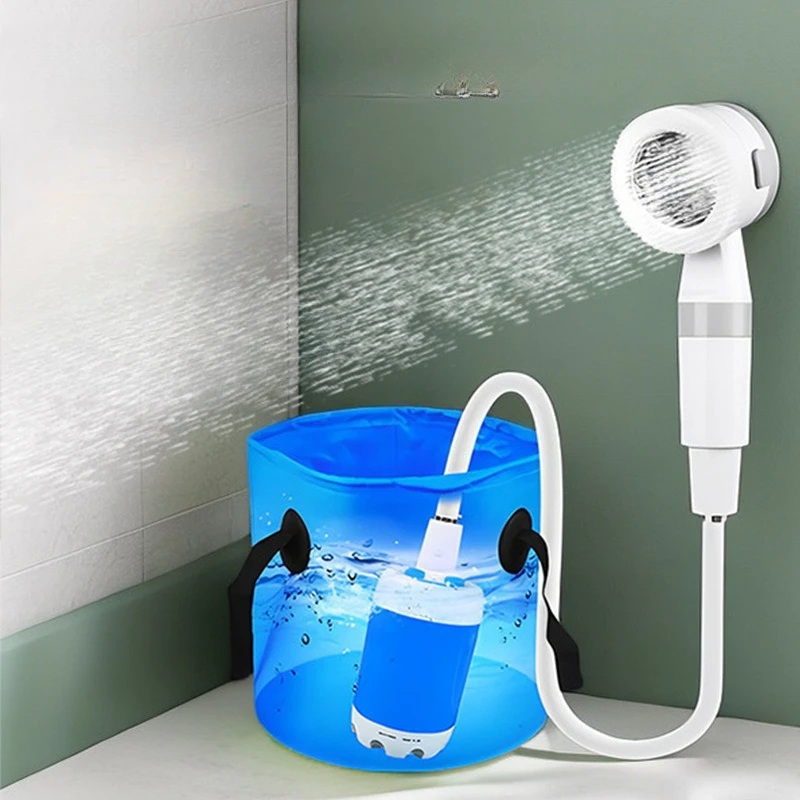 

Carry Outdoor Bathing Artifact Convenient To Carry Dormitory Camping Convenient To Bathe Rechargeable Water Pump