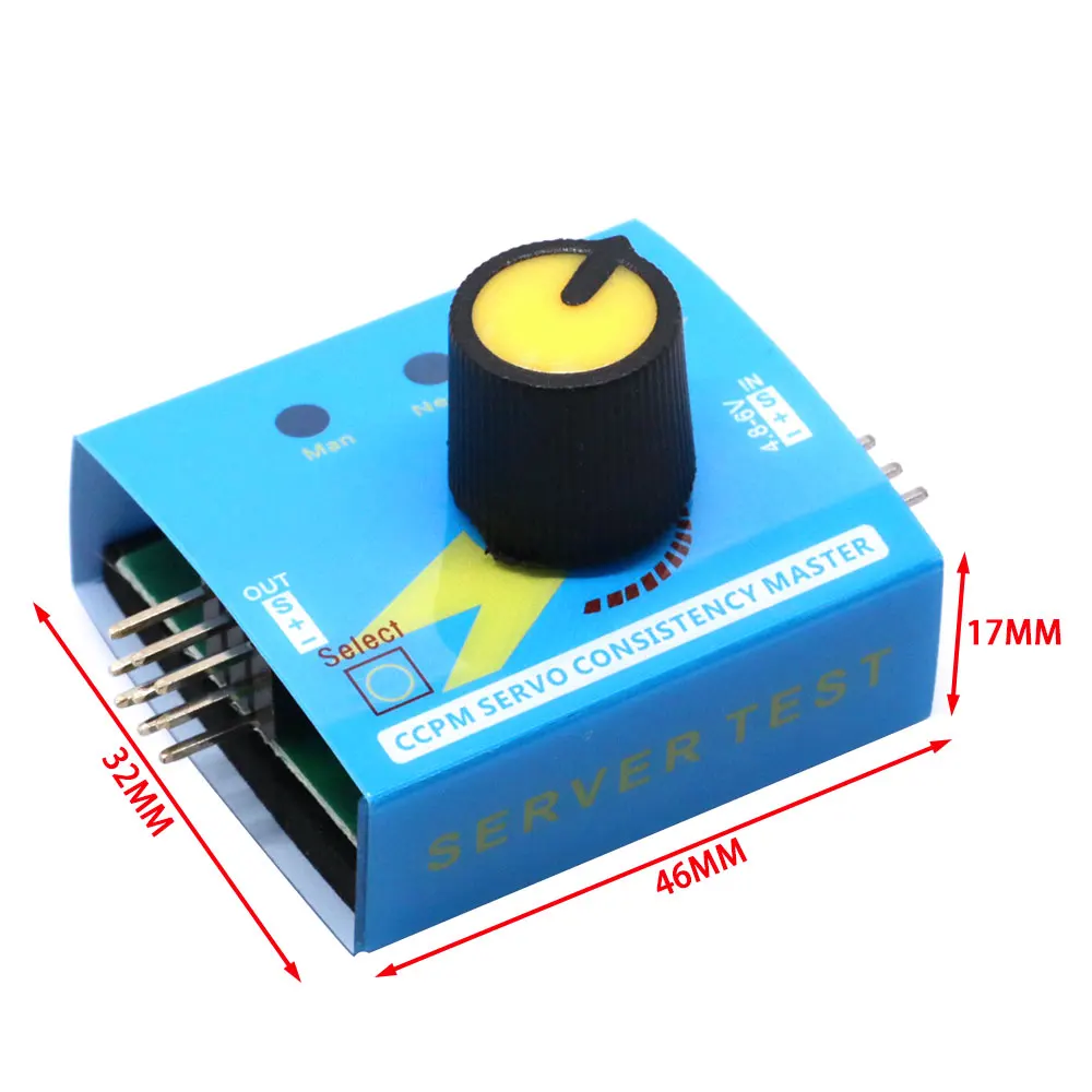 Servo Tester Gear Test CCPM Consistency Master Checker 3CH 4.8-6V with Indicator Light