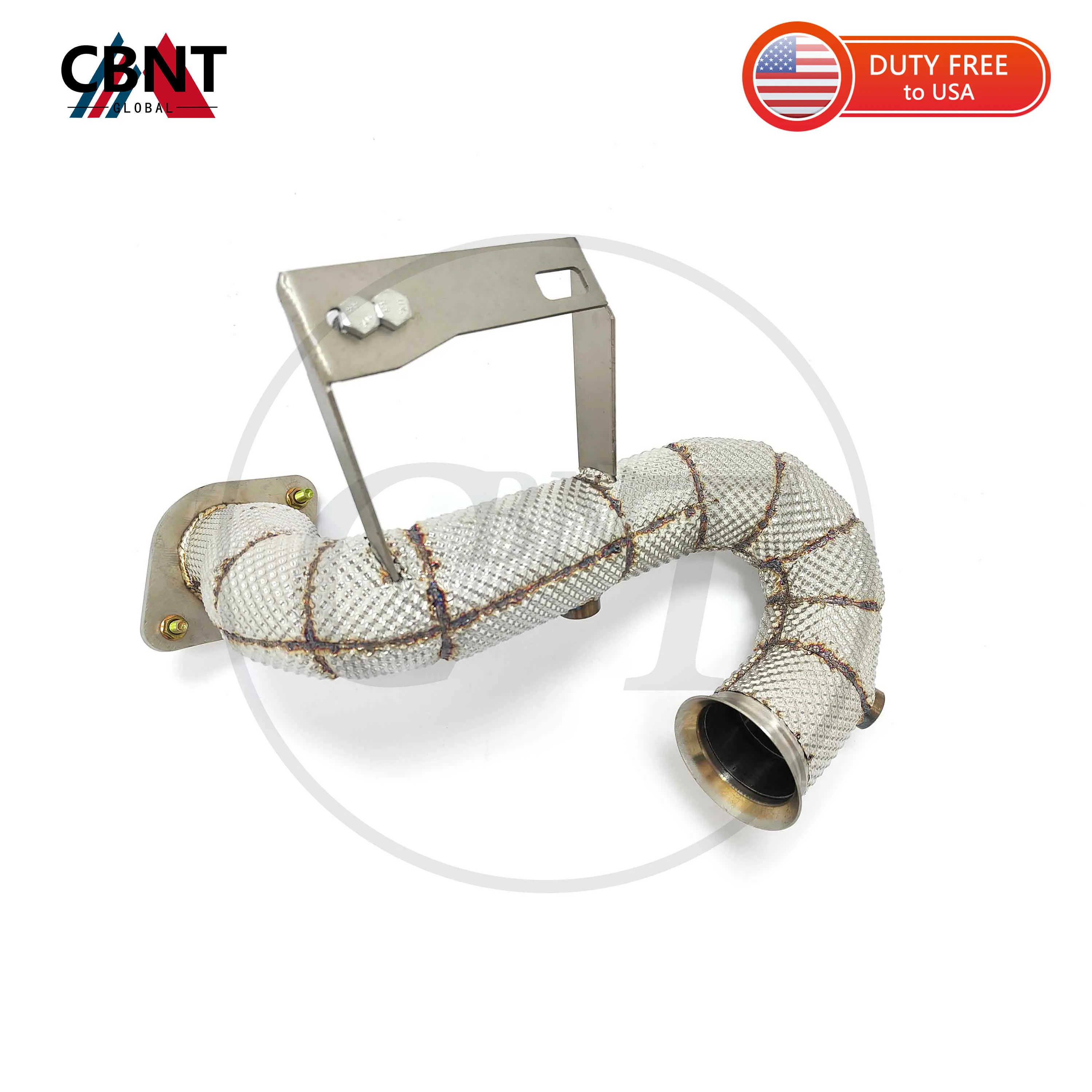

CBNT Exhaust Pipe Downpipe for Mercedes-Benz A180/A200/A250 W177 2.0T High Flow Exhaust Header SS304 Tuning Car Accessories