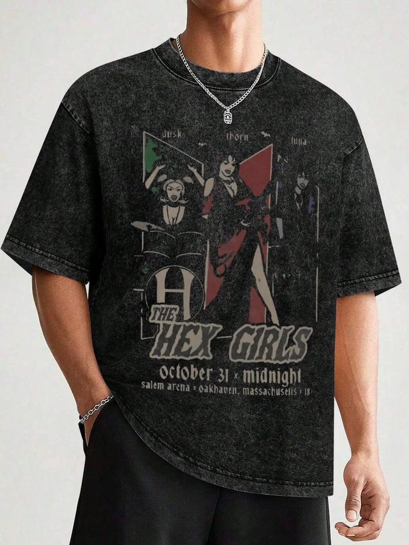 EWH Bellelement Vintage The Hex Inspired T-Shirt Gothic Rock Music T-Shirt DG004
