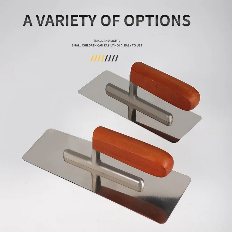 

Professional Stainless Steel Plastering Trowel with Wooden Handle Plaster Trowel Bricklayer Concrete Tools