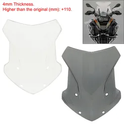 WAASE H: +110 Motorcycle Windscreen Windshield Shield Screen For BMW R1250GS R 1250 GS GSA Adventure HP 2018 2019 2020 2021 2022