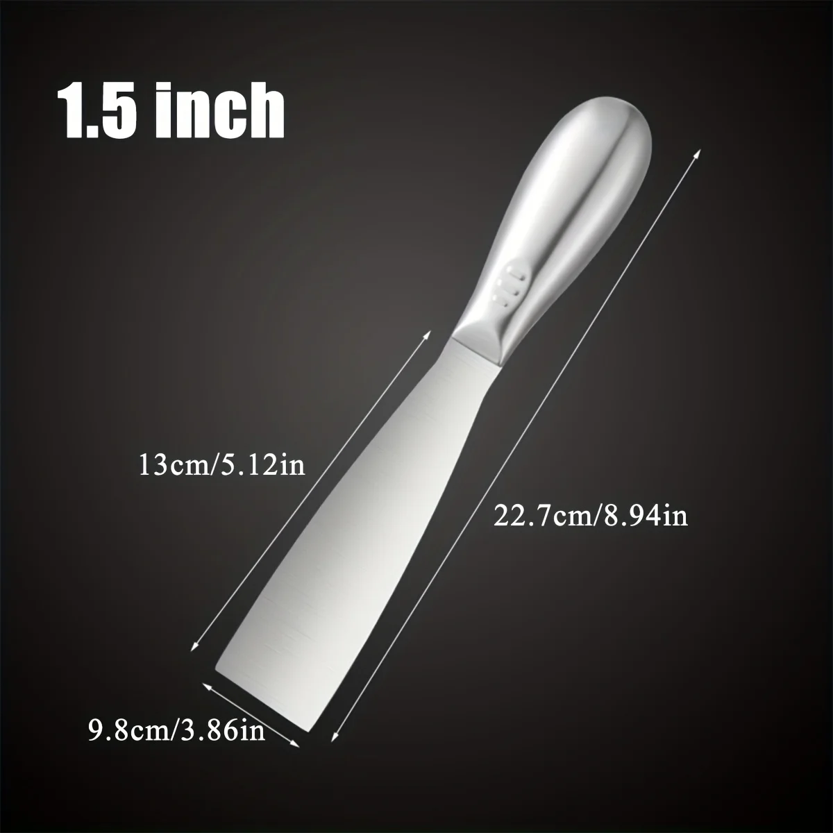1,5-5 Zoll Premium Polierter Edelstahl-Schaber – Professionelle Spachtelklinge für Trockenbau-Finish & Farbschaben – Detail 6