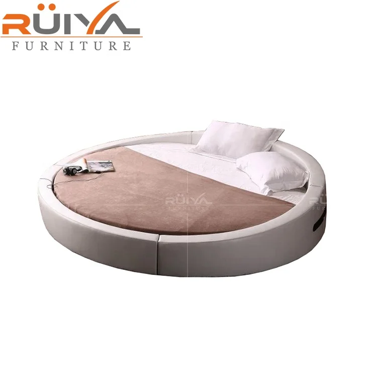 Wholesale Italian Latest Circle Round Bed Furniture Bedroom Sets Round Beds