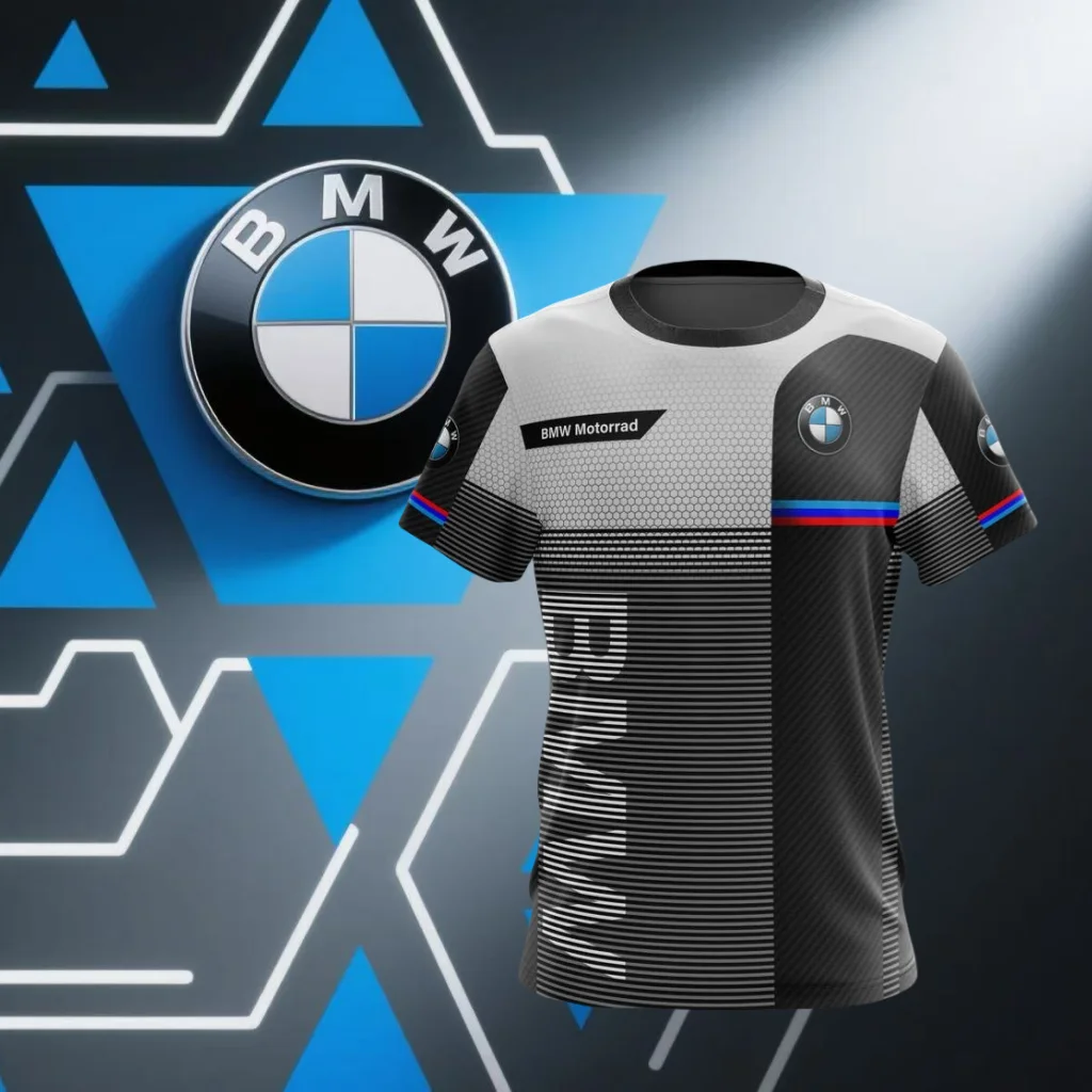 

Лето 2022, мужская гоночная быстросохнущая футболка с коротким рукавом BMW, удобная дышащая мотоциклетная футболка для влюбленных, повседневная модная свободная футболка Y2K