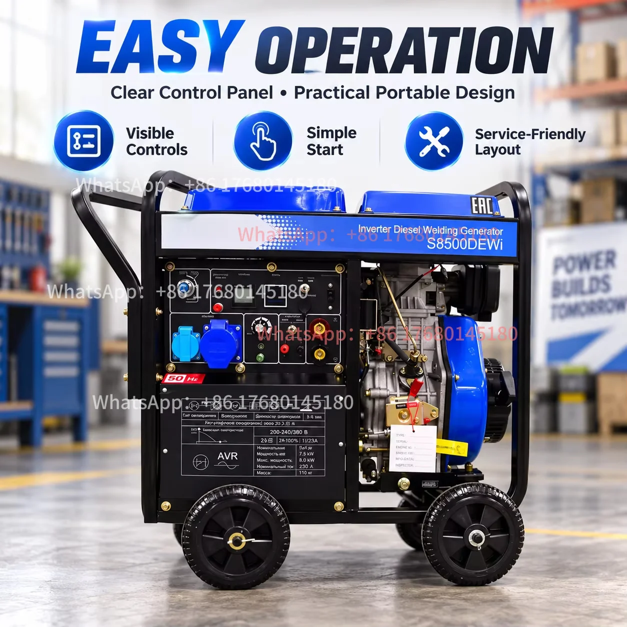 6KW inverter diesel welding ge - Portable Welding Generator ulasan dan harga