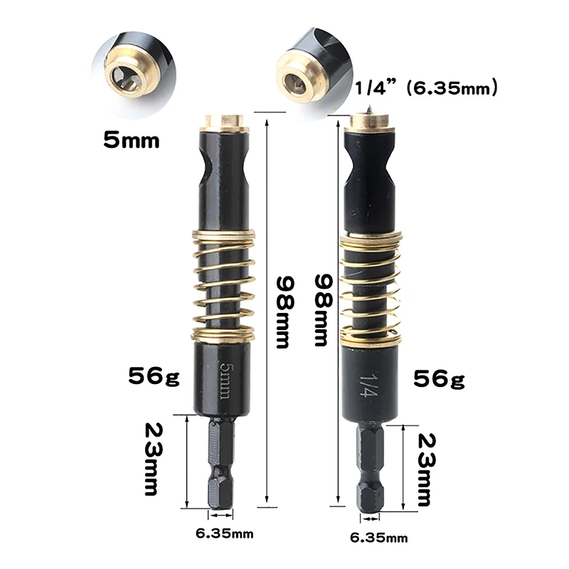 1/4inch 5mm Hinge Tapper Hole Puncher Doors Template Window Reaming Cabinet Tool Self Centering Hinge Twist Drill Bits