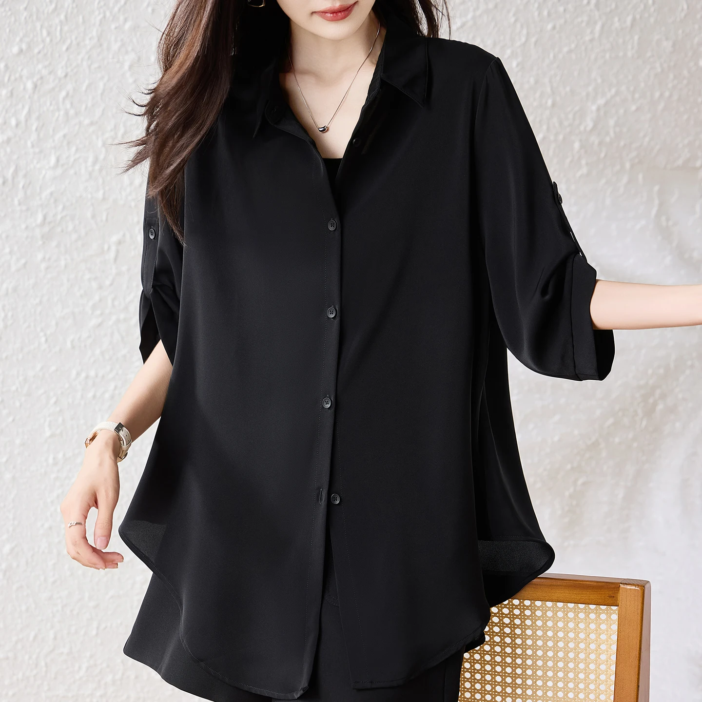 

Женский повседневный свободный модный дизайн больших размеров, простой дизайн, летний верх, накидка из мяса, удобное полиэфирное волокно