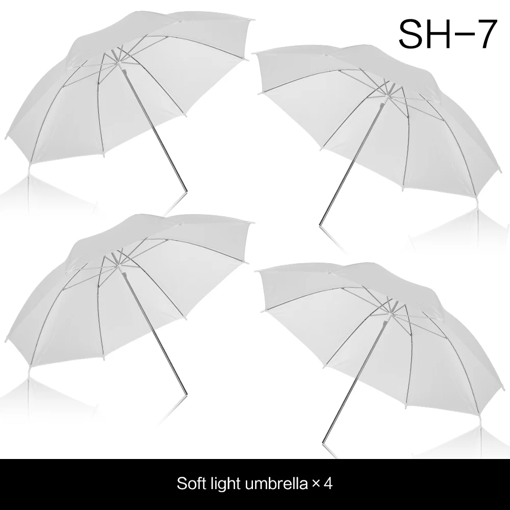 4 Pcs 83cm White Reflector Umbrella Kit