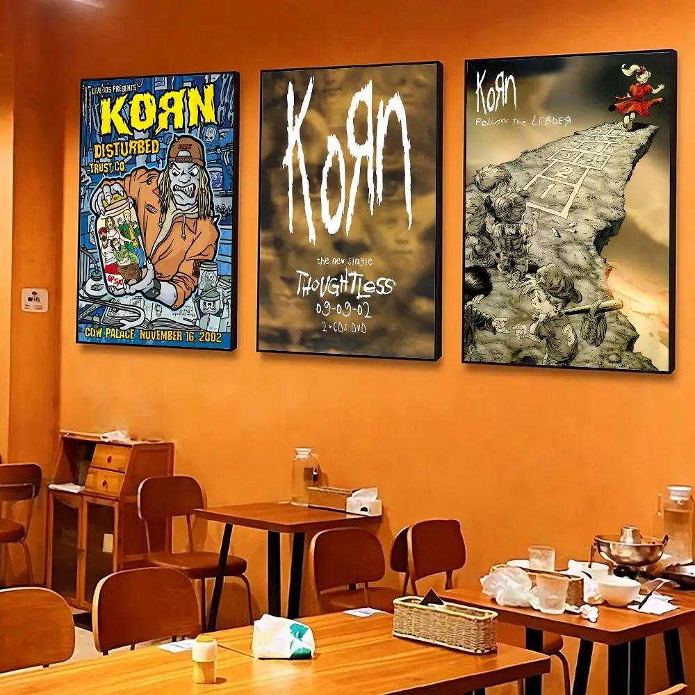 band Korn Poster Poster HD Printing Cozy and Warm Style for Home Decor for Bedrooms Cafes Gift Giving