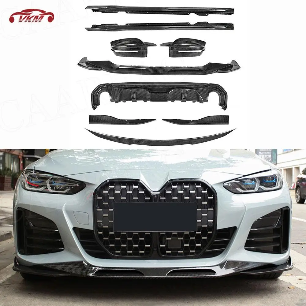 

Body kits Front Lip Side Skirts Rear Diffuser Bumper Splitters Side Mirror Cover for BMW 4 Series G26 M Sport Sedan 2020+