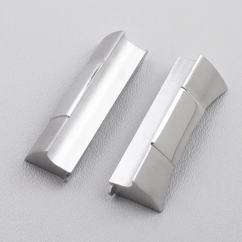 Para Rolex Daytona negro verde agua fantasma Log reloj interfaz de arco sólido acero inoxidable plata enlace final accesorios impermeables