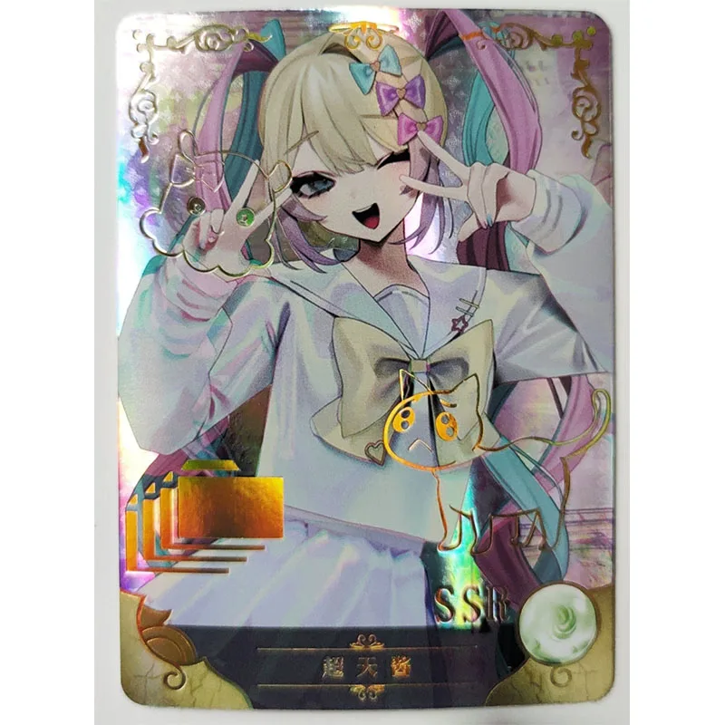 Anime Goddess Story Megurine Luka Gawr Gura Ssr Card Game Collection Rare Cards Children\'s Toys Boys Surprise Birthday Gifts