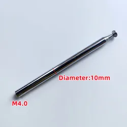 Transmitter Controller Metal Antenna Diameter 7mm - M3 Antennas Diameter 10mm - M4 For RC Toys Car Helicopters Models Airplane
