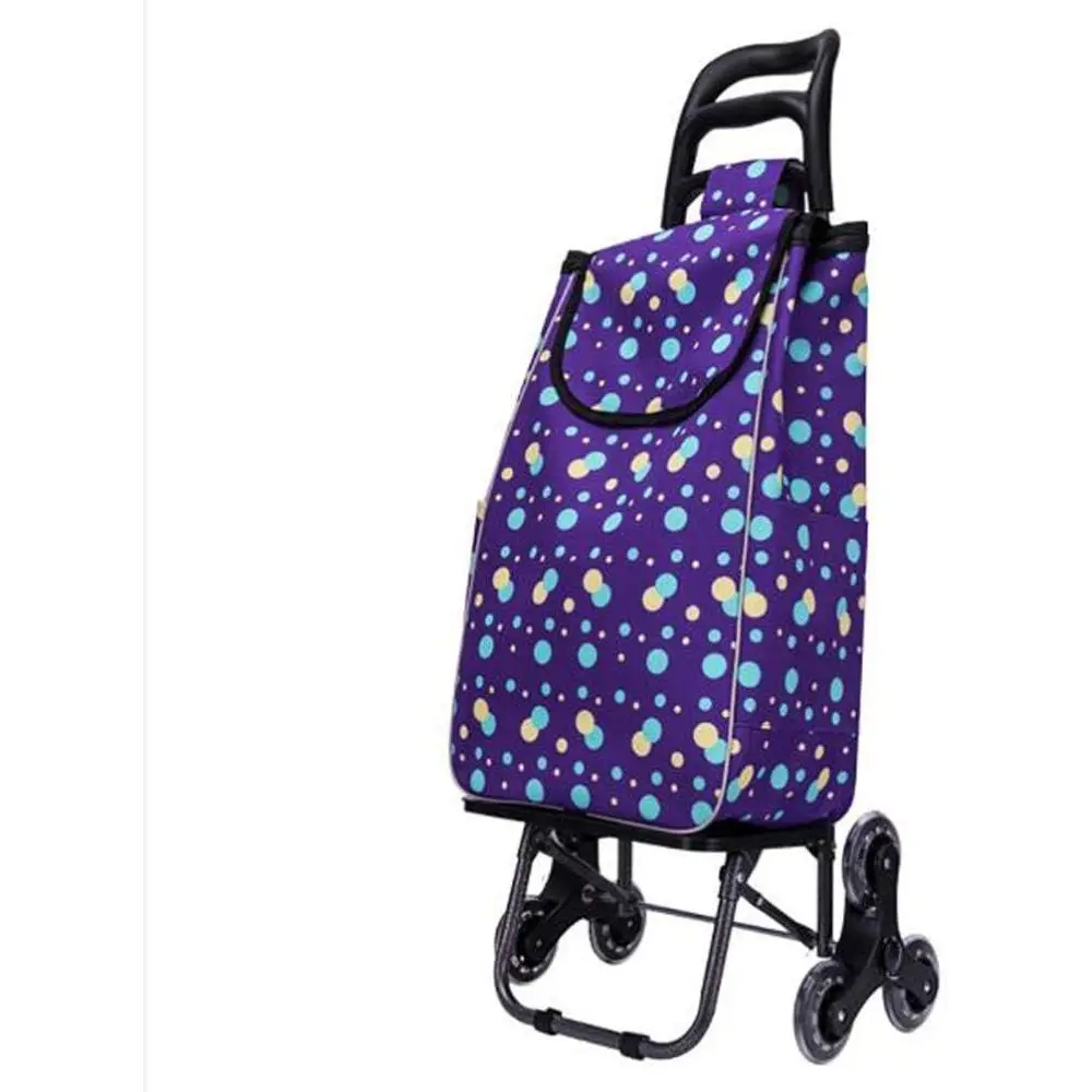 

Легкая портативная тележка для покупок с хрустальными колесами для подъема по лестнице