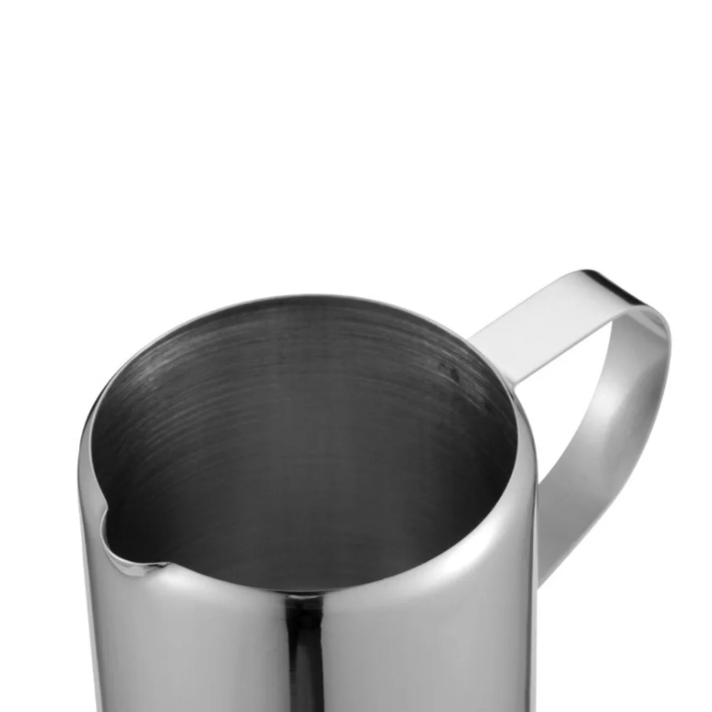

1Pcs Stainless Steel Milk Cup Large Capacity Portable Stain Resistant Easy Clean Dishwasher Safe Milk Pitcher Cup