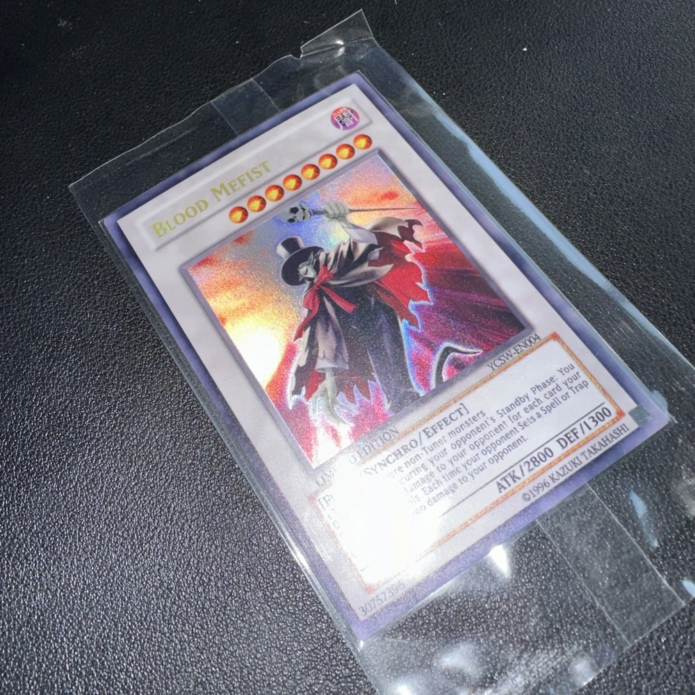 Yu-Gi-Oh PSER OCG/TCG/YCSW-EN004/BLooD MEFIST ของขวัญเด็กภาษาอังกฤษ/ญี่ปุ่นคอลเลกชันปรับแต่งการ์ด NotOriginal