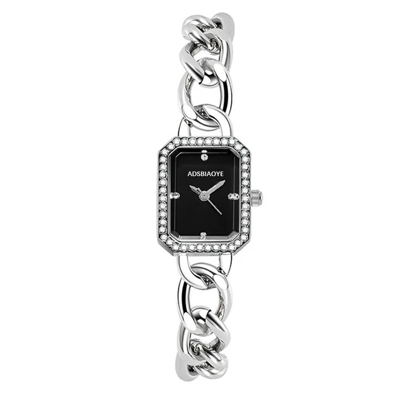 Women Watch Luxury Elegant Watch Crystal Wristwatch  Ladies Gift Quartz Watch Alloy Rhinestone Bracelet Montre