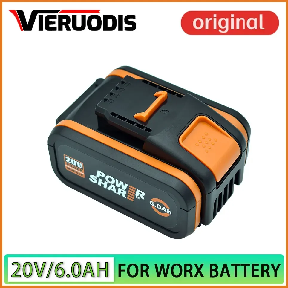 

For 20V Battery 6000mah Li-ion for Worx WX390/WX176/WX166.4/WX372.1 WX800/WX678/WX550/WX532/WG894E WG629E/WG329E/WG2