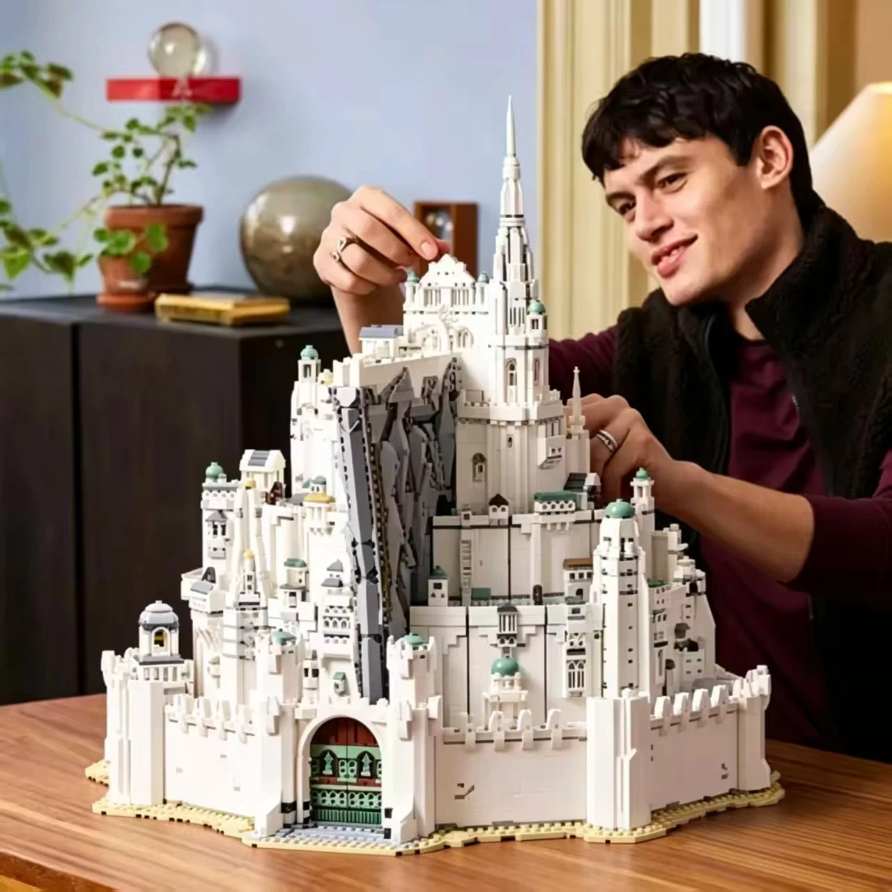 Special Offer Layered Baishan Fortress Building Block Set Construction Module Model Adult Gift Christmas Gift 8278 Pieces