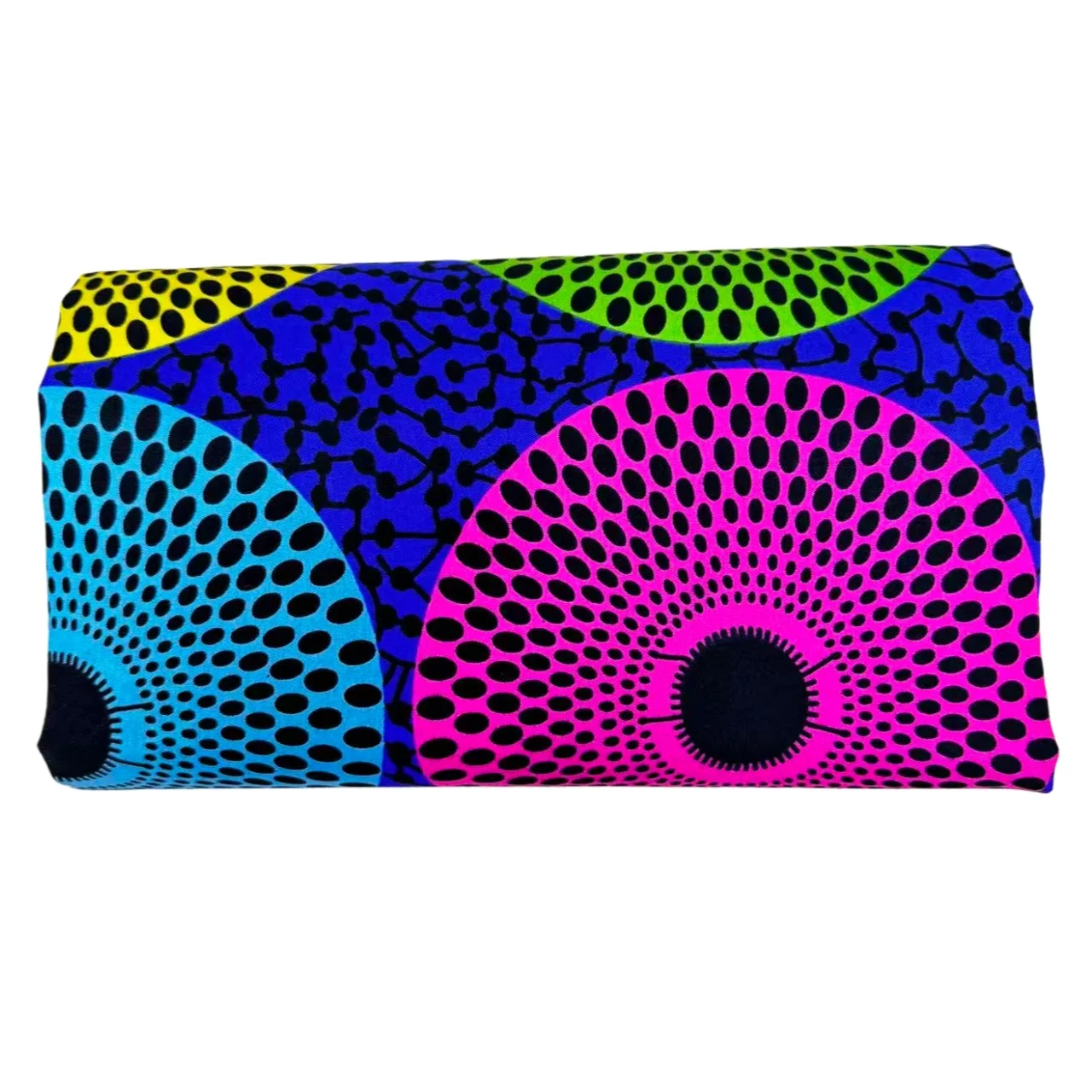 6 ياردة أنغولا قماش الباتيك الأفريقي |   متعدد الألوان نمط هندسي كلاسيكي مطبوعة ألياف البوليستر الخياطة DIY